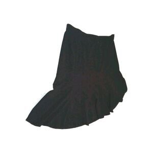 Zac & Rachel Women’s Black Panel Skirt – Size 22W – Zip & Button Closure